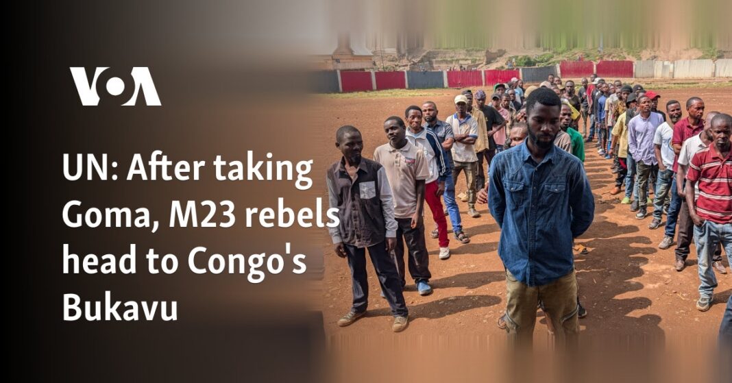 Después de tomar Goma, M23 rebelde se dirige al Bukavu de Congo
