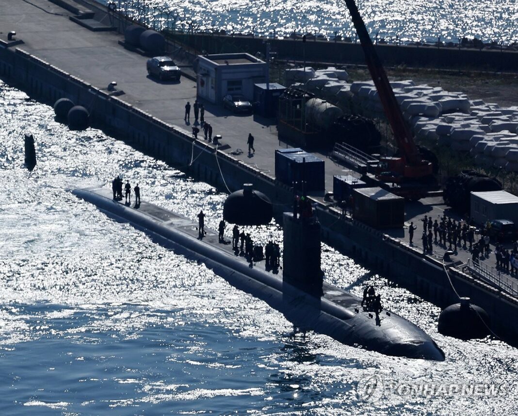 U.S. nuclear-powered submarine arrives in S. Korea to replenish supplies