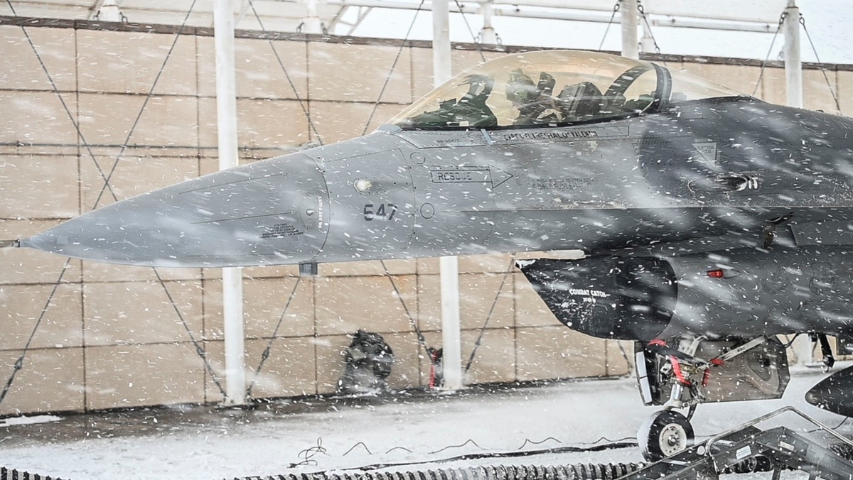 U.S. Air Force unit in S. Korea conducts readiness drills despite heavy snow