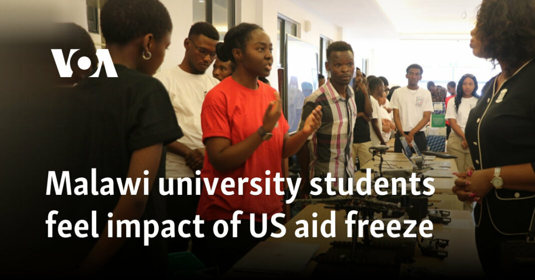 Los estudiantes de la Universidad de Malawi sienten el impacto de la ayuda de ayuda estadounidense
