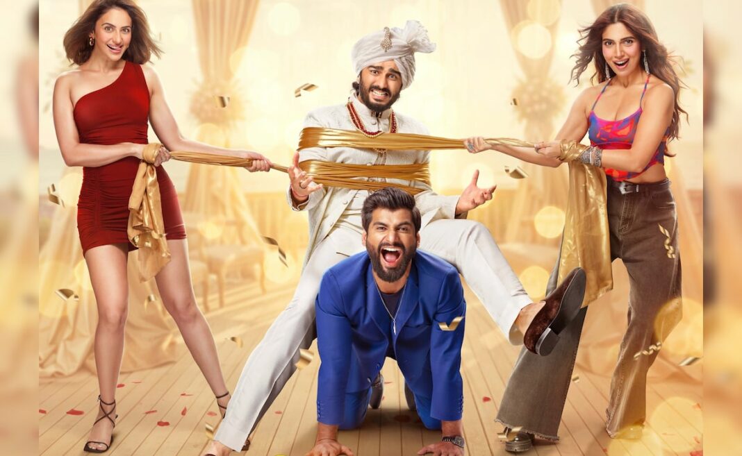 <i>Mero esposo ki biwi</i> Trailer: Arjun Kapoor, Bhumi Pednekar y Rakul Preet Singh te llevan a un <i>Dhamakedaar</i> Conducir
