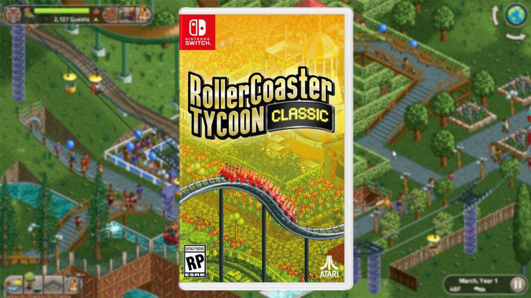 Rollercoaster Tycoon Classic Recibiendo un lanzamiento de interruptor físico en abril
