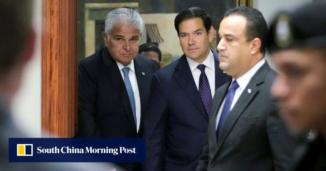 Rubio se encuentra con el presidente de Panamá mientras Trump exige el control del canal
