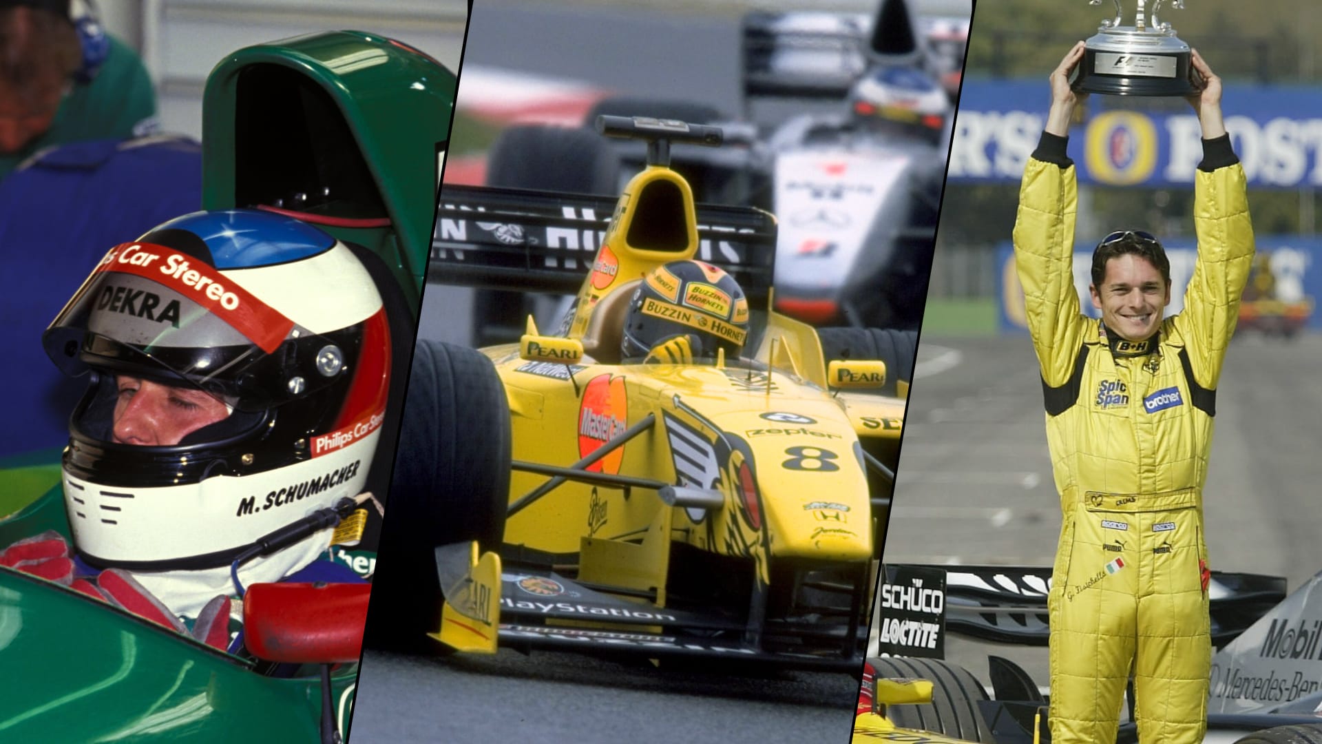 Desde debuts memorables a victorias inesperadas: los 10 mejores momentos de Jordan Grand Prix
