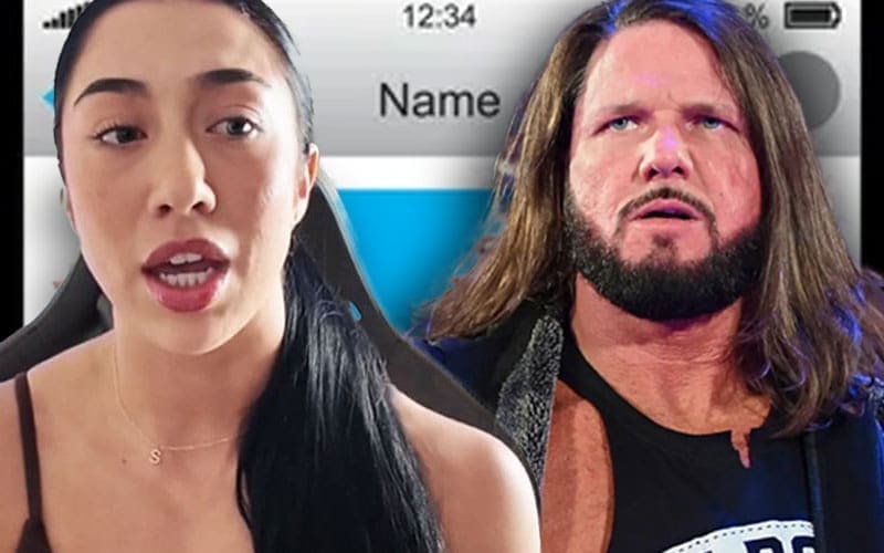 Indi Hartwell revela un texto inesperado de AJ Styles después del lanzamiento de la WWE
