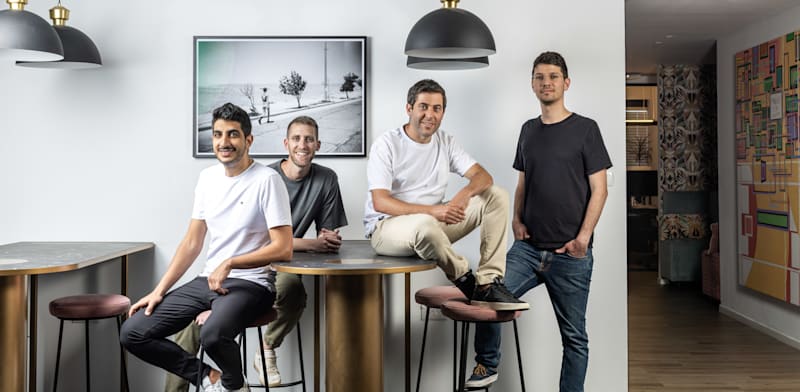 Wiz founders Yinon Costica, Assaf Rappaport, Ami Luttwak, Roy Reznik credit: Avishag Shaar Yishuv