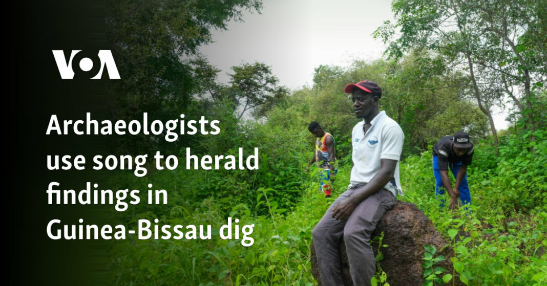 Los arqueólogos usan la canción para anunciar los hallazgos en la excavación de Guinea-Bissau
