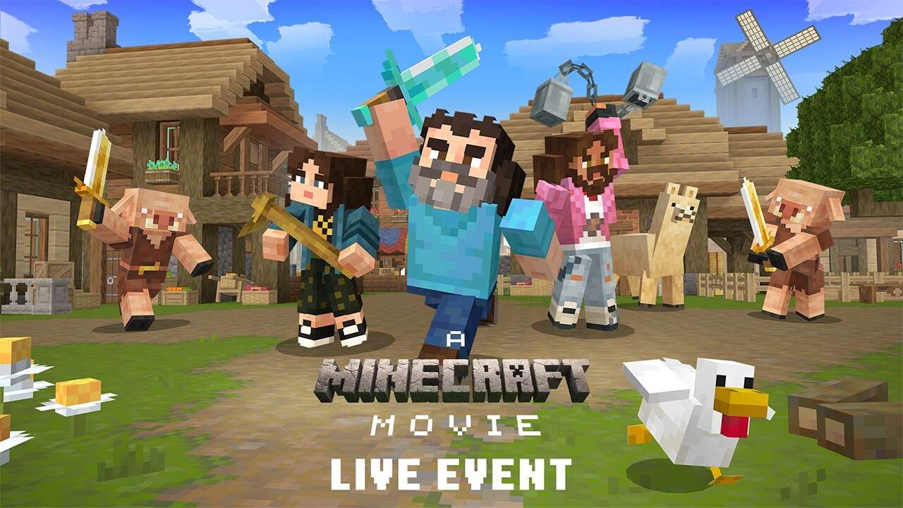 Minecraft Agregar evento en vivo y DLC empatado a la película, completo con Jack Black
