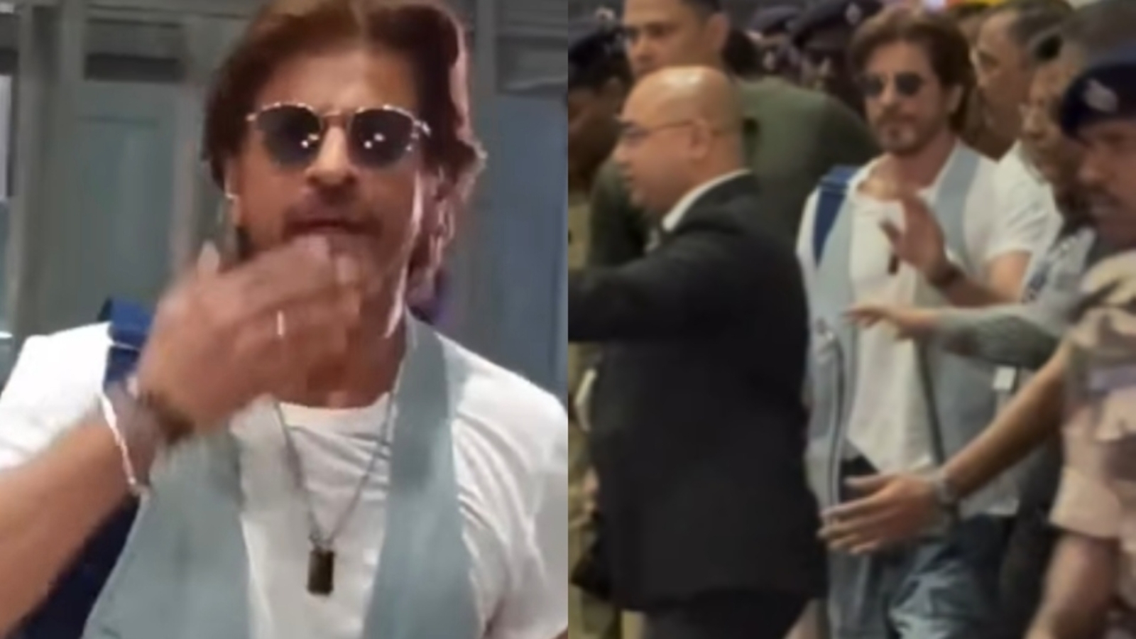 Shah Rukh Khan llega a Kolkata por delante de KKR vs RCB IPL 2025 Match; Besos a los fanáticos. Mirar
