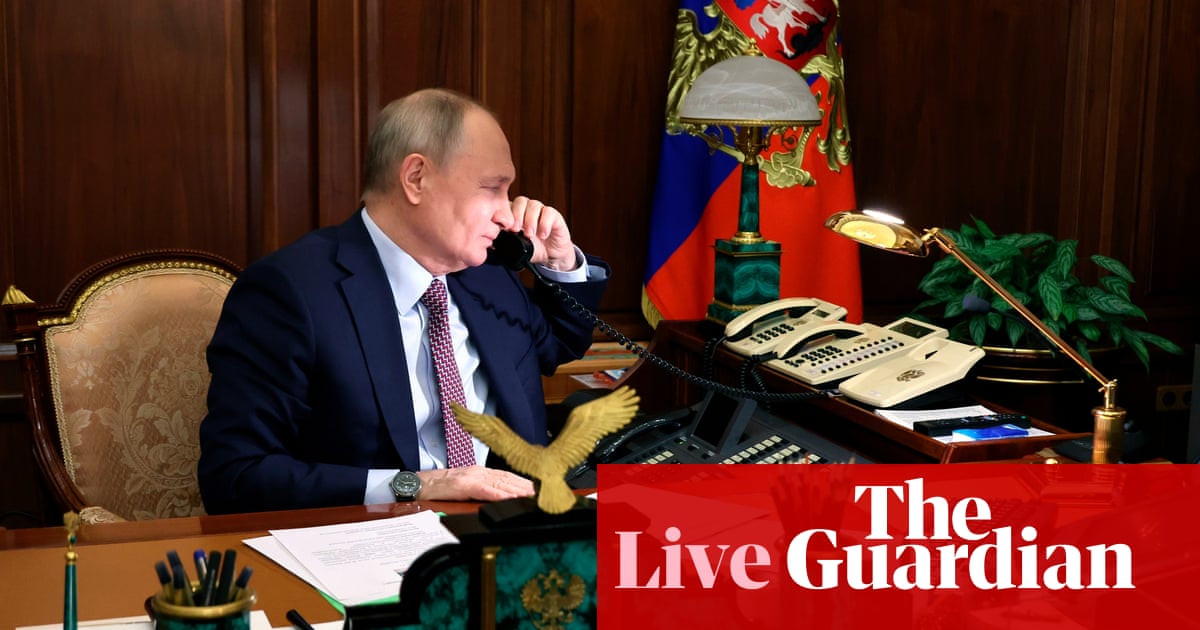 Trump y Putin para llamar a los planes estadounidenses para Ucrania Ceaseffire - Europe Live
