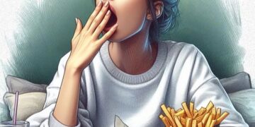 Cómo la comida chatarra conduce al sueño basura