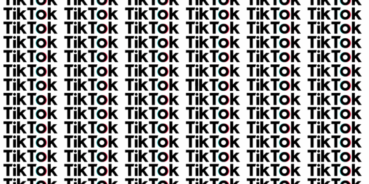 Detectar la diferencia: una cuadrícula de logotipos de tiktok, uno es diferente.