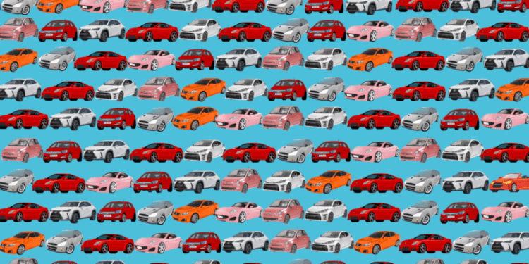 Ilusión óptica: encuentre el convertible entre muchos autos.