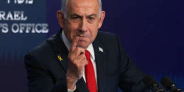 El primer ministro israelí, Benjamin Netanyahu, ofrece una conferencia de prensa en Jerusalén el 21 de mayo de 2025.