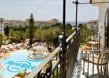 Hard Rock Hotel Marbella Pool and Balcony View.