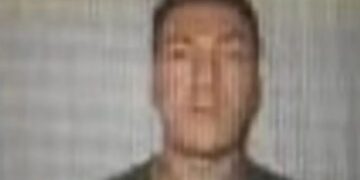 Foto de Daniel Dunbar, de 29 años, en detención previa al juicio.