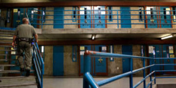 Unidad de Vivienda de Seguridad B en la Prisión Estatal de California Sacramento el 5 de marzo de 2014 en Repa, California.