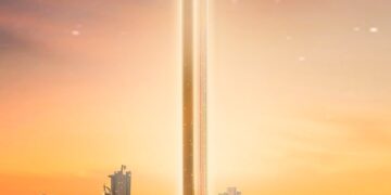 Ilustración de la Torre Sienna, un edificio residencial de 500 metros de altura que lleva el nombre de Ayrton Senna.