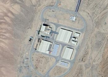 Imagen satelital de una presunta instalación nuclear iraní.