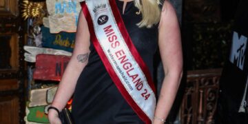 Miss Inglaterra 2024 en una proyección de Geordie Shore.