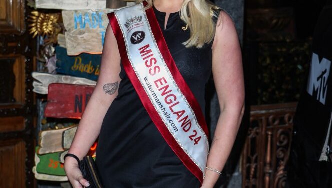 Miss Inglaterra 2024 en una proyección de Geordie Shore.