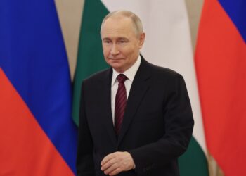 Vladimir Putin en una reunión en el Kremlin.