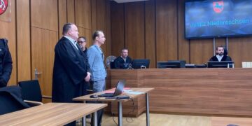 Vista de la corte del juicio de Christian Brueckner.