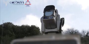 El sistema de defensa láser de Israel en acción.