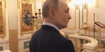 Vladimir Putin en una entrevista televisada.