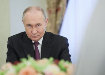 Vladimir Putin en una reunión.