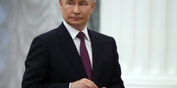 Vladimir Putin en una ceremonia de entrega de premios.