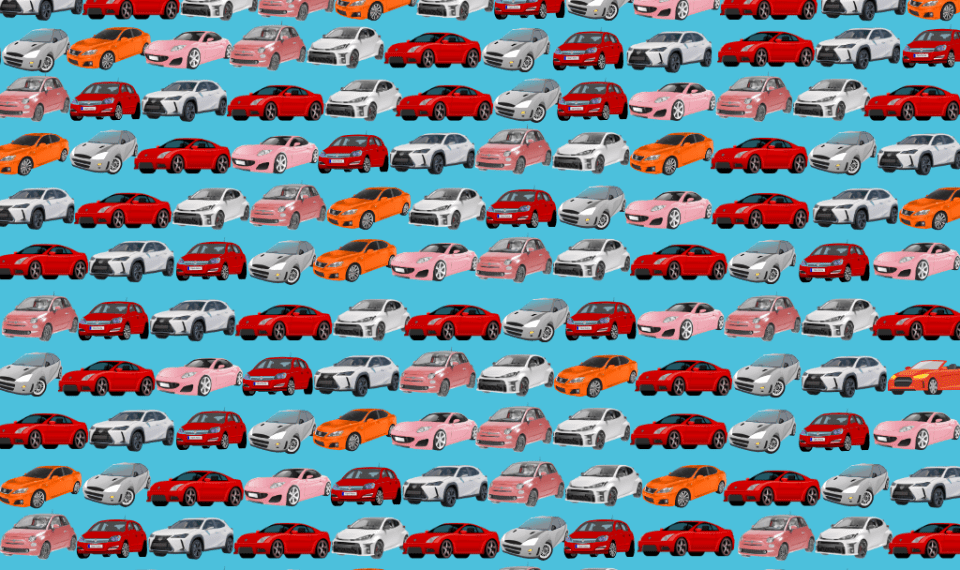 Ilusión óptica: encuentre el convertible entre muchos autos.