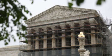 La Corte Suprema de los Estados Unidos se ve el 7 de abril de 2025 en Washington, DC