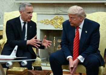 Reunión del presidente Trump con Mark Carney en la Oficina Oval.