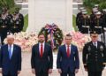 Trump honra a los héroes caídos de Estados Unidos en la dirección del Día de los Caídos