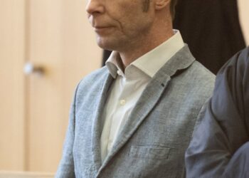 Christian Brueckner en su juicio en Braunschweig, Alemania.