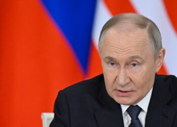 Vladimir Putin hablando.