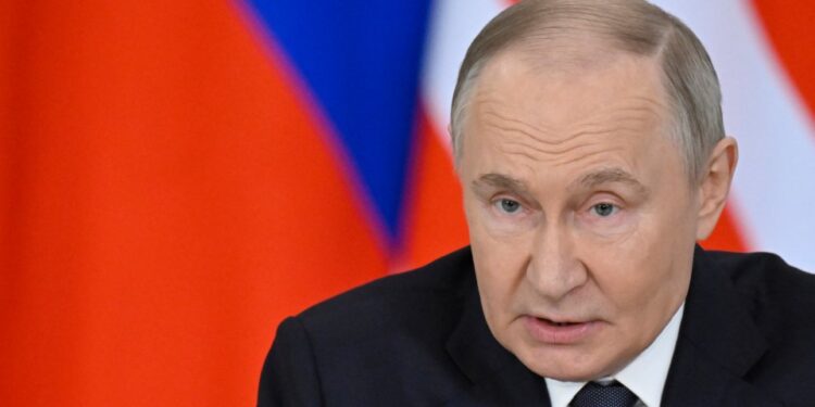 Vladimir Putin hablando.