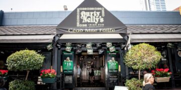 Pub irlandés de Durty Nelly en Australia Occidental.