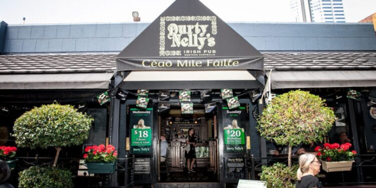 Pub irlandés de Durty Nelly en Australia Occidental.