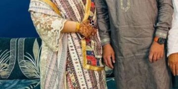 Foto de Nusratjahan Jethara y su esposo Sohail Iproyaliya.