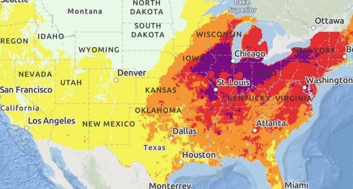 El Servicio Meteorológico de los Estados Unidos dice que Heat Dome llegó a gran parte de los EE. UU. La próxima semana