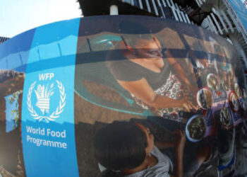 La sede del Programa de Alimentos Mundiales de las Naciones Unidas se muestra en Parco De'3 Medici el 9 de octubre de 2020 en Roma, Italia.