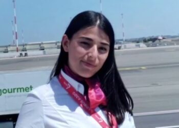 Foto de Aurora Maniscalco, una azafata de 24 años.