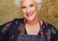 Anne Burrell en el espectáculo de Kelly Clarkson.