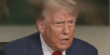 Donald Trump hablando.