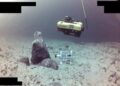 Robot submarino Inspección de tuberías.