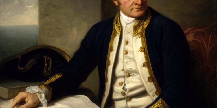 Capitán James Cook, el primer europeo en mapear la costa oriental de Australia en 1770. (Dominio público)