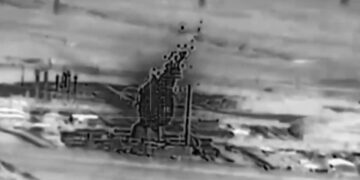 Imagen térmica de una explosión.