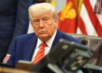 El presidente Donald Trump en la Oficina Oval.